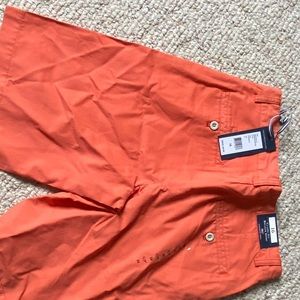 Coral Vineyard Vines boys size 16 shorts. 9” inseam, NWT